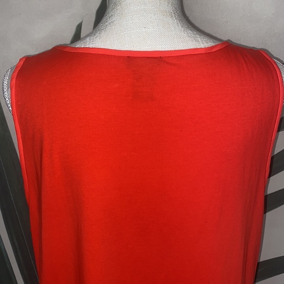 Ann Taylor Pleated Mixed Media Blouse - Picture 6 of 8